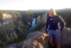 Hanging out at Lower Falls, Yellowstone